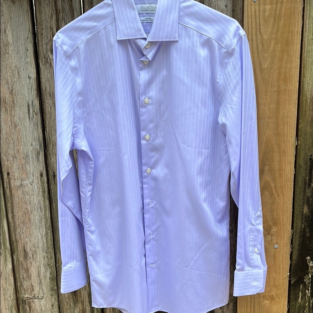 Collection by Michael Stragan Lavender Dress Shirt, regular Fit 15/ 32/33